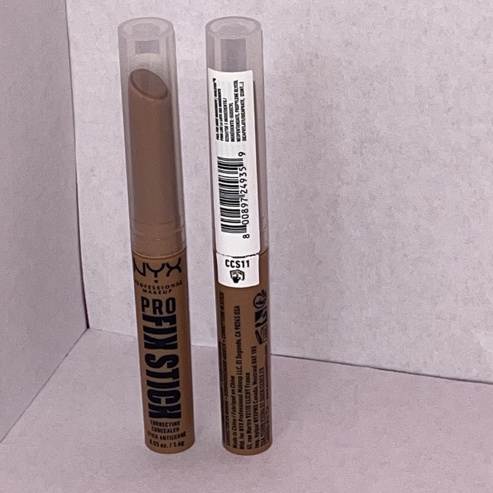NYX Pro Fix Stick Correcting Concealer Lot of‎ 2 (0.05oz / 1.6g) CCS16 Walnut